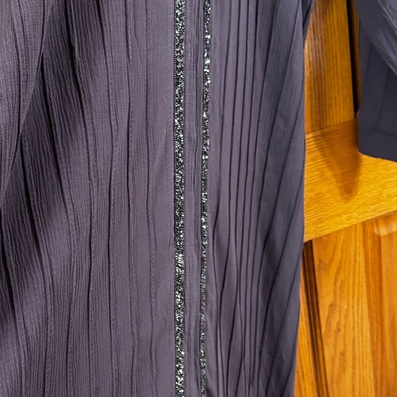 Women’s Abaya Plus Size 6 (3X/4X) Purple Long Sleeve Maxi Beaded Dress NEW - Picture 4 of 8